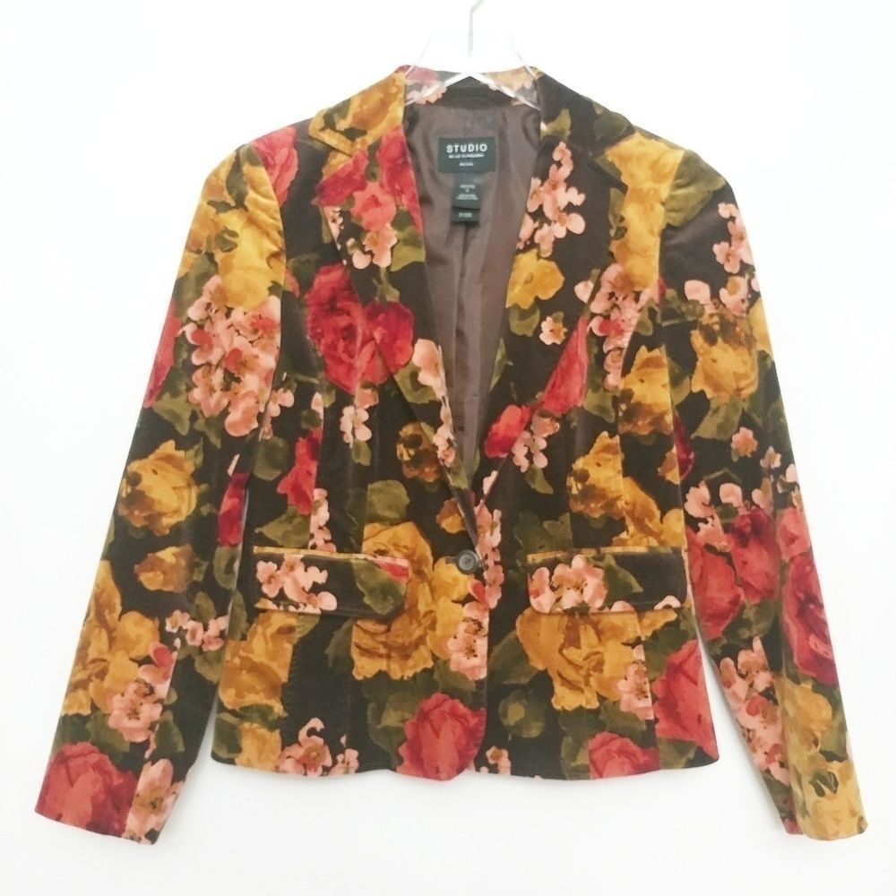 Studio by Liz Claiborne Floral Blazer